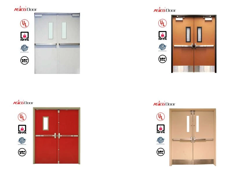 double steel fire door