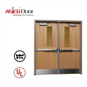 ٹھوس برچ آگ لکڑی دروازہ